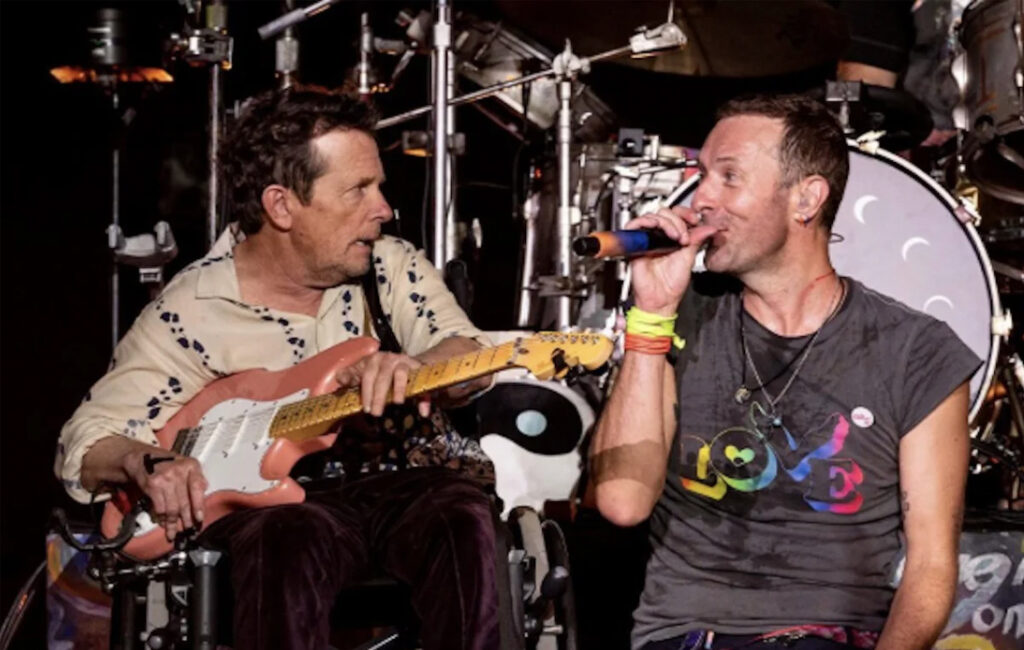 Michael J. Fox Joins Coldplay on Stage During Glastonbury Show
