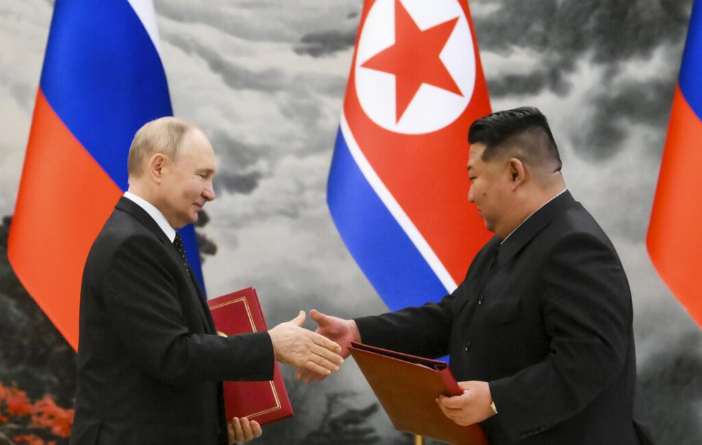 Putin, Kim Sign Defense Pact for Mutual Help Against Aggression